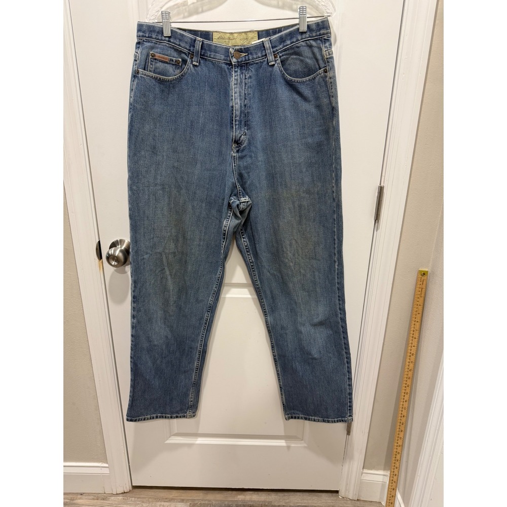 Eddie Bauer Womens‎ Jeans Natural Fit Straight Leg Blue 18W